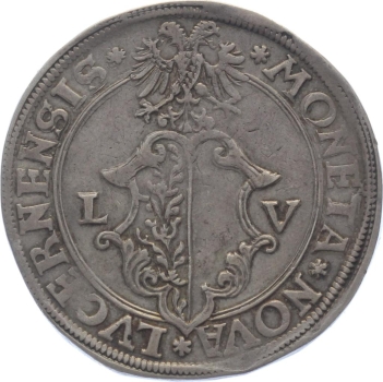 Preview: Luzern Taler ohne Jahrgang (um 1500) - Sankt Leodegar Preview: Luzern Taler ohne Jahrgang (um 1500) - Sankt Leodegar